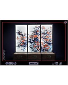 [Pre-order] mOjingToy 模镜工作室 1/6 Scale Action Figure Diorama Display Background Base - M006D Japanese Screen Platform D (Set of 3 - A + B + C)