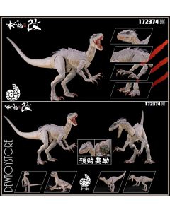 [Pre-order] Nanmu Studio Benxin Nankai 本心楠改 "Smart" Series Dinosaur Action Figure - 172344 Versatile Biological Weapon Berserker Raptor 2.0 Mass Production Ground Type (White) (With Pre-order Bonus - Tactical Head Sculpture + Backpack)