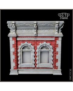 [Pre-order] GT Mini 1/12 Scale Action Figure Diorama Display Background - Mini001A1 White and Red Wall