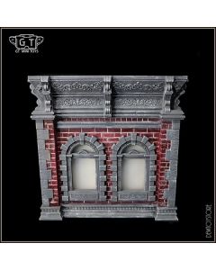 [Pre-order] GT Mini 1/12 Scale Action Figure Diorama Display Background - Mini001B1 Grey and Red Wall