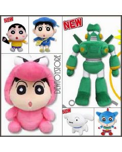 [Pre-order] Sanei San-ei Boeki Plush Soft Toy - Crayon Shin-chan - Kindergarten Clothes Ver. / Action Bastard Kamen ver / Waniyama-san Ver / Shin Dimension -3SCG Shin-chan / shiro / Quantum Robo