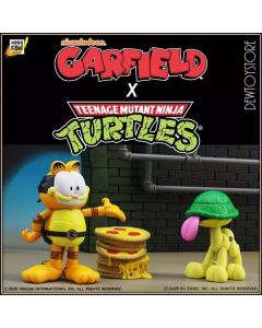 [Pre-order] Boss Fight Studio BFS 4" Scale Action Figure - Nickelodeon Garfield x Teenage Mutant Ninja Turtles TMNT - Garfello and Sidekick Odie (Set of 2)