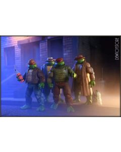 [Pre-order] NECA Toys 7" 1/12 Scale Action Figure - Teenage Mutant Ninja Turtles TMNT - Gangster Turtles (Mirage Comics) (Set of 4)