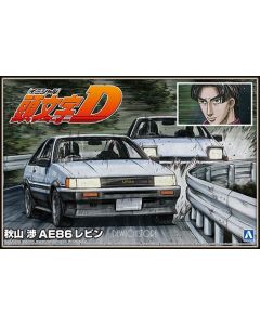 [Pre-order] Aoshima 1/24 Scale Plamo Plastic Model Kit - Initial D - Akiyama Wataru AE86 Levin (Reissue)