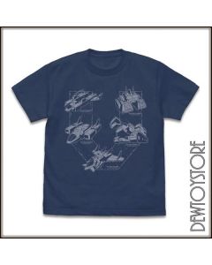 [Pre-order] Cospa Apparel - Choudenji Machine Voltes V - Volt Machine T-shirt Slate