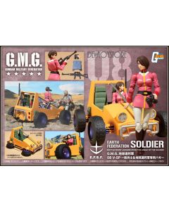 [Pre-order] Megahouse G.M.G. Gundam Military Generation 1/18 Scale Action Figure - Mobile Suit Gundam - E.F.G.F. 08V-SP Standard Soldier & E.F.G.F. Custom Buggy