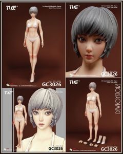 [Pre-order] True1Toys 1/6 Scale Action Figure - GC3026 Jointed Female Doll Basic Set: Grey Hair with White Skin (With Pre-order Bonus)