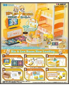[Pre-order] Re-Ment ReMent Chibi SD Style Candy Capsule Gachapon Miniature Toy - Hatsune Miku Series - Rin Len Room (Set of 6)
