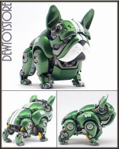 [IN STOCK] HWJ RAMBLER Chogokin Die-cast Robot Mecha Action Figure - Cute Pet - Mechanical Bulldog (Green)