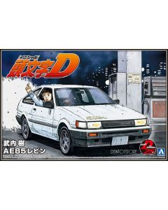 [Pre-order] Aoshima 1/24 Scale Plamo Plastic Model Kit - Initial D - Itsuki Takeuchi AE85 Levin (Reissue)