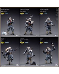 [IN STOCK] Joy Toy JoyToy X Warhammer 40,000 40K 1/18 Scale Action Figure - Astra Militarum Death Korps of Krieg Veteran Squad - JT2665 Guardsman / JT2696 Medic / JT2689 Communications / JT2672 Flamer / JT2658 Demolitions / JT2641 Sergeant (Set of 6)