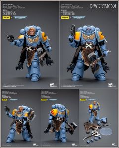[Pre-order] Joy Toy JoyToy X Warhammer 40,000 40K 1/18 Scale Action Figure - JT2702 Space Marines Space Wolves Claw Pack Pack Leader Logan Ghostwolf (Reissue)