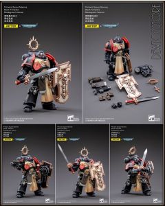 [IN STOCK] Joy Toy JoyToy X Warhammer 40,000 40K 1/18 Scale Action Figure - JT2801 Primaris Space Marines Black Templars Bladeguard Veteran