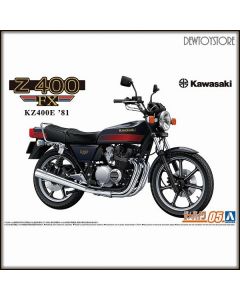 [Pre-order] Aoshima 1/12 Scale Plamo Plastic Model Kit - The Bike - Kawasaki KZ400E Z400FX 81 (Reissue)
