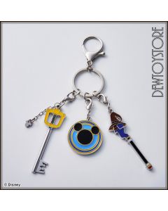 [Pre-order] Square Enix Novelty Household Products - Kingdom Hearts - Kingdom Key Mages Staff Knights Shield Metal Key Chain (Reissue)