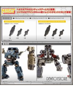 [Pre-order] Kotobukiya M.S.G MSG Modeling Support Goods Plamo Plastic Model Kit - MJ21X MECHA SUPPLY21 JOINT SET Type E Gunmetallic Ver. (Reissue)