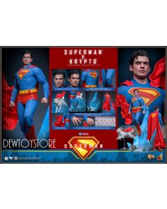 [Pre-order] Hot Toys 1/6 Scale Action Figure - MMS812 Superman (2025) - Superman & Krypto Collectible Set