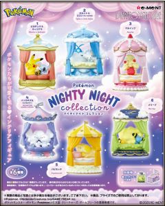 [Pre-order] Re-Ment ReMent Chibi SD Style Candy Capsule Gachapon Miniature Toy - Pokemon - Nighty Night Collection  (Set of 6)