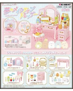[Pre-order] Re-Ment ReMent Chibi SD Style Candy Capsule Gachapon Miniature Toy - San-X Sumikko Gurashi SumikkoGurashi - Dream Makeup Dresser (Set of 6)