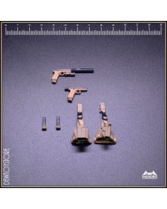 [Pre-order] Hasuki 1/12 Scale Action Figure Accessories - WM01A G17 Weapon Accessories Set - Sand Brown