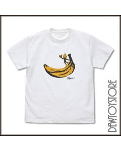 [Pre-order] Cospa Apparel - Ape Escape Sarugetchu - Piposaru Banana T-Shirt White / Charcoal