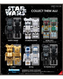 [Pre-order] Medicom Toy BearBrick BE@RBRICK Statue Fixed Pose Figure - Chase Star Wars (Set of 12)