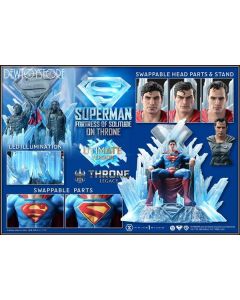 [Pre-order] Prime 1 Prime1 Studio Throne Legacy 1/4 Scale Statue Fixed Pose Figure - Superman: Fortress of Solitude on Throne (Design by Gabriele DellOtto) Ultimate Version