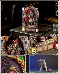 [Pre-order] Hex Collectibles X Blizzard Statue Fixed Pose Figure - Hearthstone - Sylvanas Windrunner Card Art Photo Frame