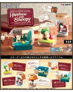 [Pre-order] Re-Ment ReMent Chibi SD Style Candy Capsule Gachapon Miniature Toy - Peanuts SNOOPY & FRIENDS Terrarium Happiness with Snoopy (Set of 6)