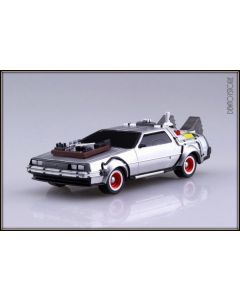 [Pre-order] Aoshima 1/43 Scale Plamo Plastic Model Kit - Pullback Back To The Future Part III  - Time Machine (2nd Reissue)