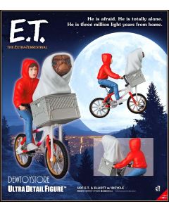 [Pre-order] Medicom Toy Ultra Detail Figure UDF Desktop Toy Fixed Pose Figure - E.T. - E.T. & Elliott With Bicycle