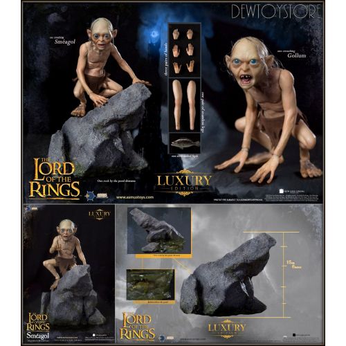 Review and photos of Lord of the Rings Gollum 1/4 scale figure by NECA