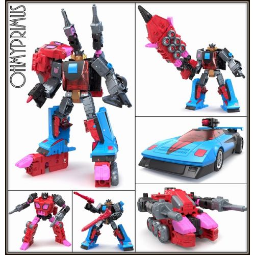 Pre-order] Hasbro Transformers Generations Shattered Glass Collection  Decepticon Slicer with Exo-Suit & IDW's Shattered Glass - Slicer