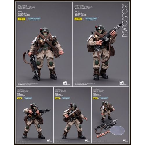 JoyToy Warhammer 40K Astra Militarum Cadian Command Squad Veteran with  Medi-pack » Joytoy Figure