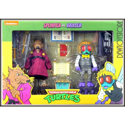 Splinter & Baxter Action Figure 2-Pack Neca TMNT Ninja Turtles 