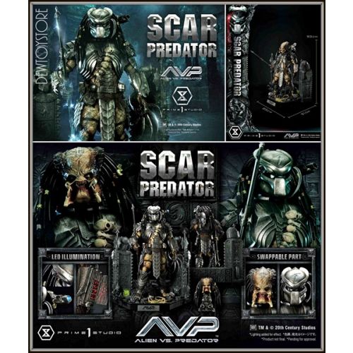 Prime 1 Studio Alien vs. Predator 1/3 Scar Predator