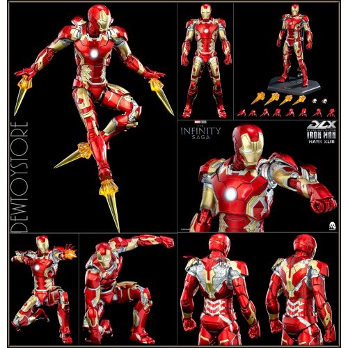 Pre Order Threezero X Marvel Studios Dlx 1 12 Scale Action Figure Avengers Infinity Saga Iron Man Mark 43 Mk Xliii