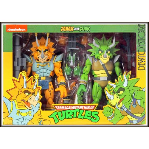54159 Captain Zarax and Zork 7" Action Figures for sale online NECA Teenage Mutant Ninja Turtles 
