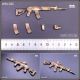 [Pre-order] Hasuki 1/12 Scale Action Figure Accessories - WM-03C WM03C AK12 Assault Rifle - Desert Camouflage