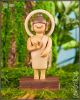 [Pre-order] OFFART X Kamanwilliam 12cm Scale Designer Toy Wooden Statue Fixed Pose Figure - OK Buddha Everything's OK