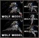 [Pre-order] Wolf Model 1/100 Scale Plamo Plastic Model Kit - Barbatos Lupus Rex 