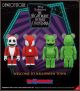 [Pre-order] Medicom Toy BearBrick BE@RBRICK Designer Toys Statue Fixed Pose Figure - The Nightmare Before Christmas - Santa Jack and Oogie Boogie 2Pcs Set