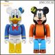 [IN STOCK] Medicom Toy BearBrick BE@RBRICK Statue Fixed Pose Figure - Disney - Donald Duck & Goofy
