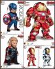 [IN STOCK] Beast Kingdom Novelty Household Products - Kids Nations Series 005 Avengers: Age of Ultron Earphone Jack Plugy (Set of 5)