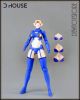 [Pre-order] D House 1/12 Scale Plamo Plastic Model Kit - Mecha Girl Add-On Kit (Suitable for Megami Device AUV / Asra) - Blue