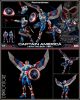 [IN STOCK] Sentinel Toys X Marvel Fighting Armor 1/12 Scale Metal Alloy Chogokin Action Figure - Captain America (Sam Wilson Ver.)