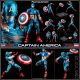 [IN STOCK] Sentinel Toys X Marvel Fighting Armor 1/12 Scale Die-cast Chogokin Action Figure - Captain America (Reissue)