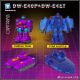 [Pre-order] Dr Wu DW-E40P Purple Tank & DW-E41T Translucent Space Shuttle  (Set of 2) (Transformers Beast Machines Micromaster Strika & Clear Scourge)