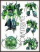 [IN STOCK] Takara Transformers Encore Reissue - Armada Micron Legend Unicron of Light - Micron Combine Clear Green