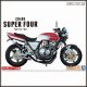 [Pre-order] Aoshima 1/12 Scale Plamo Plastic Model Kit - The Bike - Honda NC31 CB400 SUPER FOUR 92 with Custom Parts (Reissue)